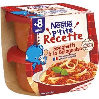 Nestlé P'tite Recette Spaghetti Bolognaise 2x200g