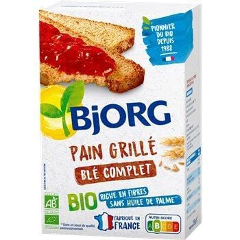 Pain grillé Bio Bjorg au Blé complet - 250g