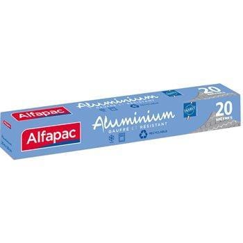 Papier aluminium Alfapac Gaufré - Rouleau 20m