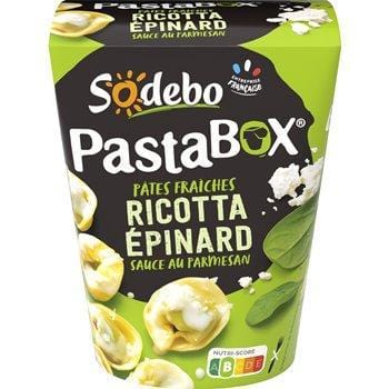 Pasta Box Sodebo Tortellini Ricotta Épinards - 280g