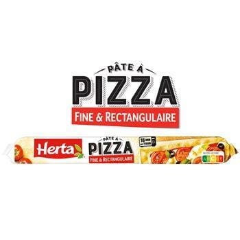 Pâte maxi pizza Herta Fine rectangulaire - 390g
