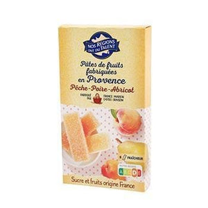 Nos Regions Fruit Paste Provence Peach Pear Apricot 180g