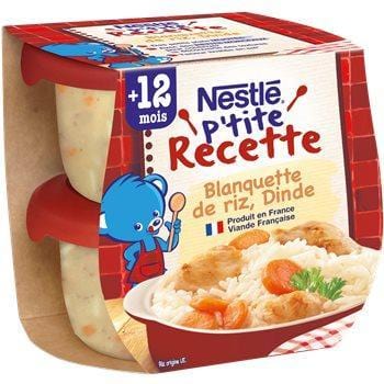 Nestle P'tite Recette Blanquette de Riz Dinde  2x200g