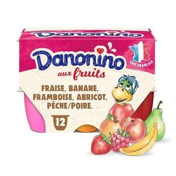 Petits suisse fruits Danonino Fruits panachés - 12X50g