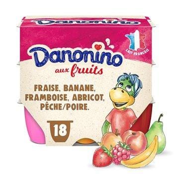 Petits suisses fruits Danonino Fruits panachés - 18X50g