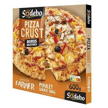 Pizza crust farmer Sodebo Poulet Sauce babecue 600g