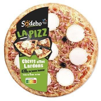 Pizza Sodebo Chèvre lardons - 470g
