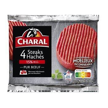 Charal Steak Haché 15 % 4x100g