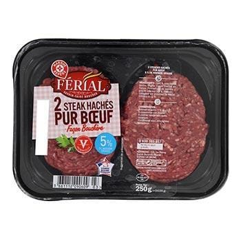 Ferial Steak Haché 5% Pur Boeuf 2x125g