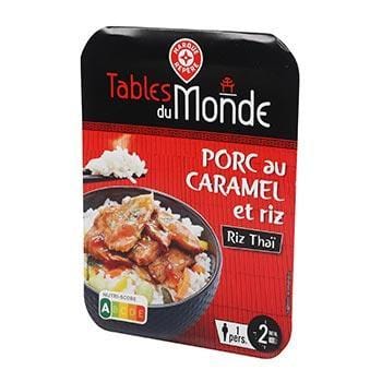 Porc au caramel Tables du Monde Riz thaï 300g