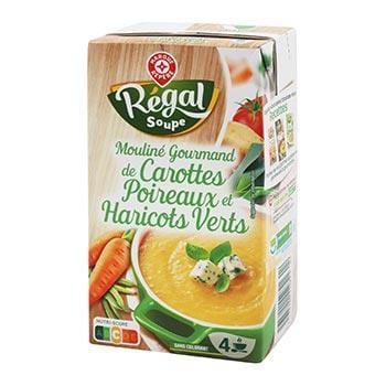Potage gourmand Régal Soupe Carottes, poireaux, haricots 1L