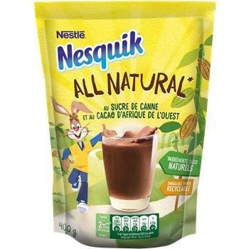 Poudre chocolatée Nesquik All nature Instant cocoa - 400g
