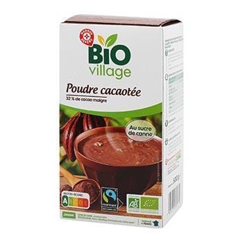 Poudre de cacao Bio Village 500g - 32% de cacao
