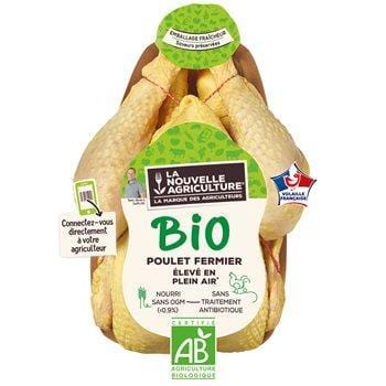 Poulet Bio Jaune La Nouvelle Agriculture - 1,4kg