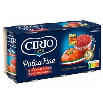 Pulpe tomates fine Cirio 3x400g