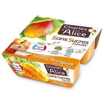 Andros Apple & Mango No Added Sugar Compote 4 x 100g - Fruit