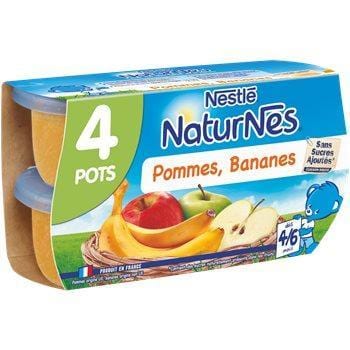 Nestle Naturnes Pommes Bananes 4x130g