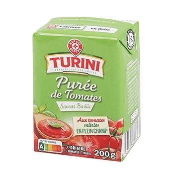 Purée de tomates Turini Saveur basilic - 200g