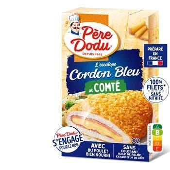 Pere Dodu Cordon Bleu Comté (x2) 200g
