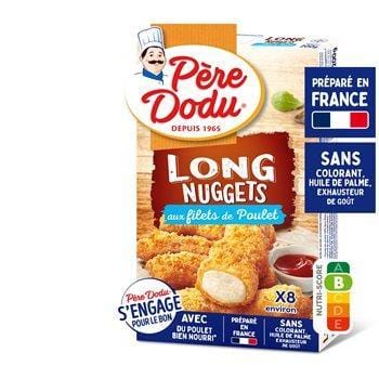 Pere Dodu Nuggets Nuggets de Poulet Long (x8) 200g