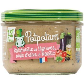 Potpotam Ratatouille de Legumes Huile d'Olive Basilic Bio 180g