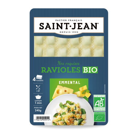 Saint Jean Ravioles Emmental Bio 240g