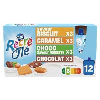 Récré O'lé Mont Blanc - 12x85g Choco/Caramel/Biscuit/Brownie