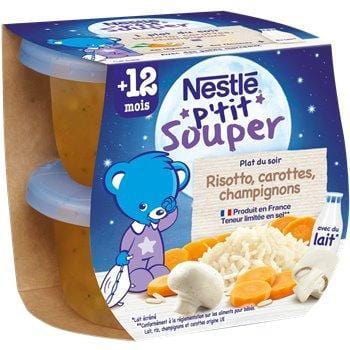 Nestle Ptit Souper Risotto Carottes Champignon 2x200g
