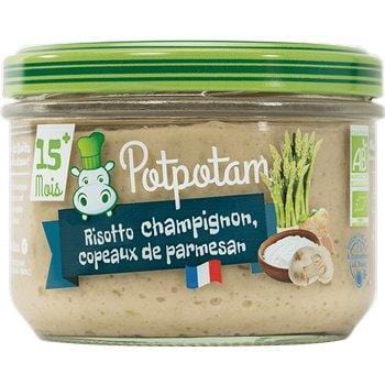 Potpotam Risotto Champignon Parmesan Bio 200g