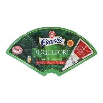 Roquefort AOP en portions Les Croisés - 25gx4 -100g