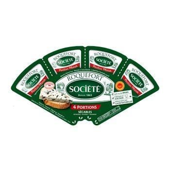 Roquefort AOP en portions Société - 4x25g