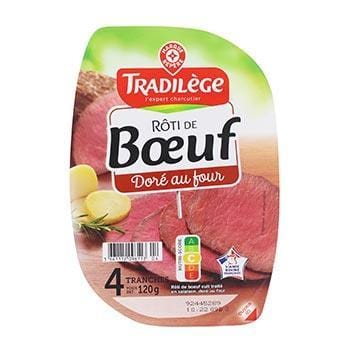 Roti de boeuf cuit Tradilège VBF - 120g