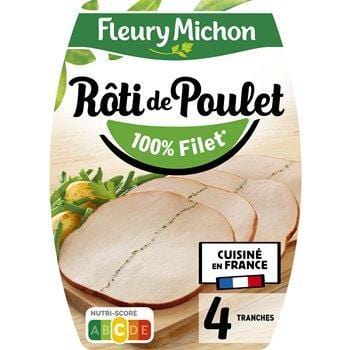 Rôti de poulet Fleury Michon x4 - 160g