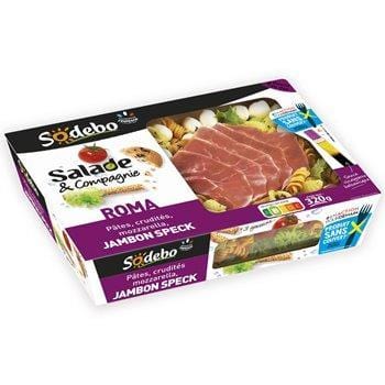 Salade &amp; Cie Sodebo Roma jambon speck pâtes - 320g