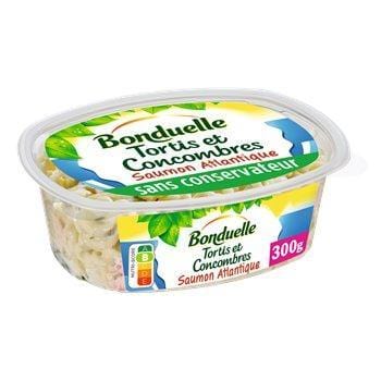 Salades Bonduelle Tortis, concombres, saumon 300g