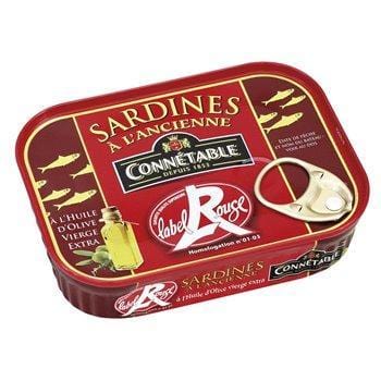 Sardines Connétable Huile d'olive label rouge 115g