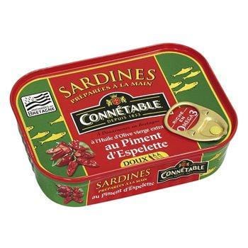 Sardines Connetable Olive/piment d'espelette - 135g