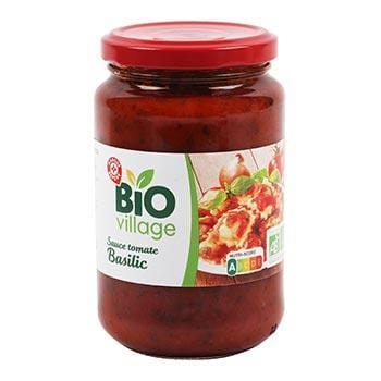 Sauce tomate Bio Village  Basilic bio - 350g