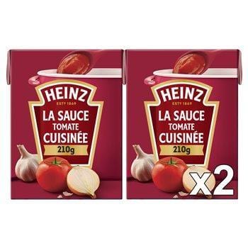 Sauce tomate cuisinée Heinz 2x210g