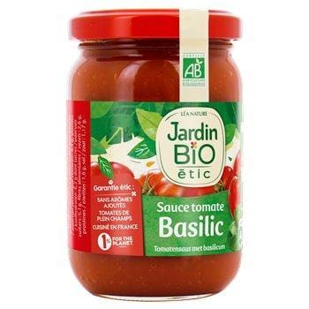Sauce tomate Jardin Bio' Basilic - 200g