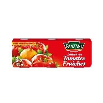 Sauce tomate Panzani  Fraiche - 3x190g