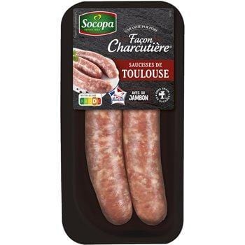 Socopa Saucisses de Toulouse (x2) 200g