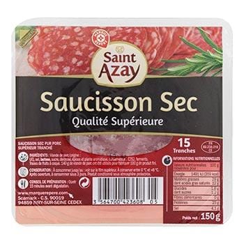 Saucisson sec 15 tranches - 150g