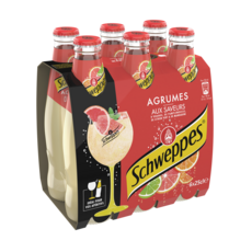 Schweppes Agrumes Glass Bottles 6x25 cl