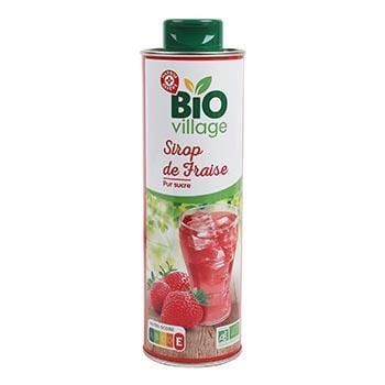 Sirop fraise Bio Village Bidon - 60cl