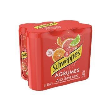 Soda Schweppes Agrumes Canette - 6x33cl