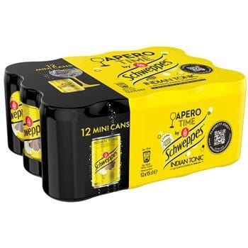Soda Schweppes Indian Tonic Canette - 12x15cl