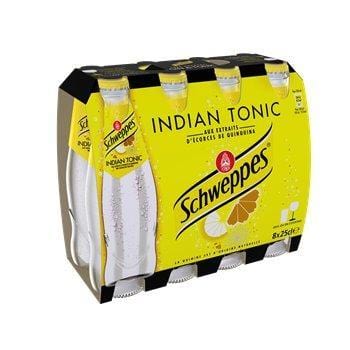 Soda Schweppes Indian Tonic  Pack Bouteille - 8x25cl