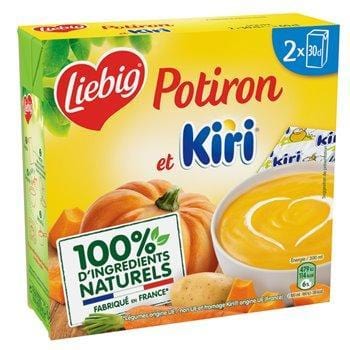 Soupe doux plaisir Liebig  Potiron/kiri - 2x30cl