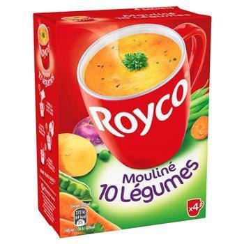 Soupe instantanée Royco  10 légumes - 4x20cl - 64.4g